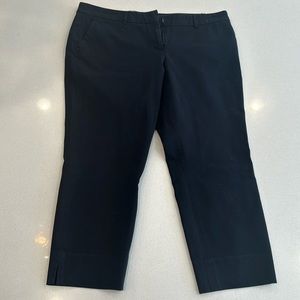 Halogen cropped black slacks, size 14